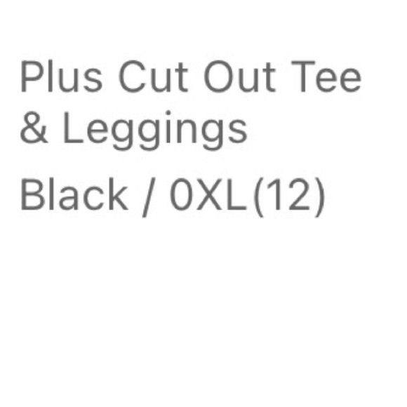 Cutout tee and leggings women - Picture 2 of 2